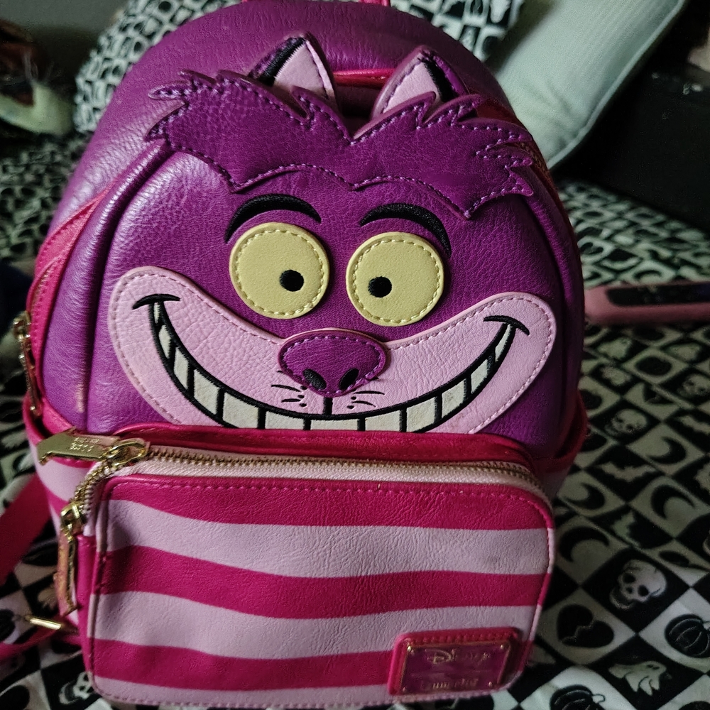Pink Cheshire Cat Mini Backpack